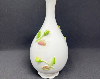 Coalport Bone China Vase W/rose Flowers England - Etsy