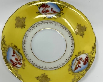 Vintage Yellow Saucer Ucagco China Made in Occupied Japan