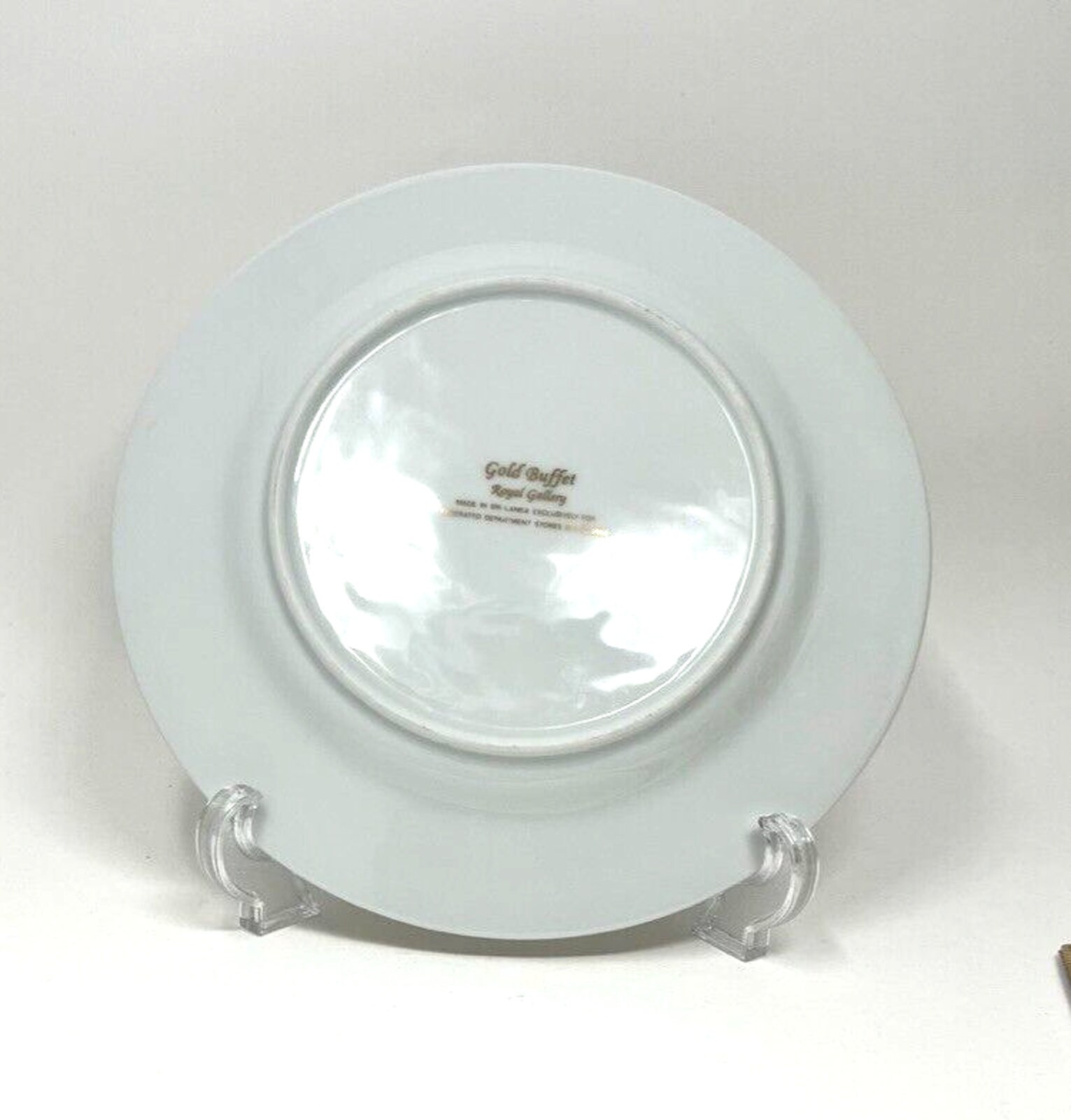 Gold Buffet Royal Gallery African Wild Animal Art Salad Plate Zebra