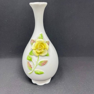 Coalport Bone China Vase mit Rosenblüten England