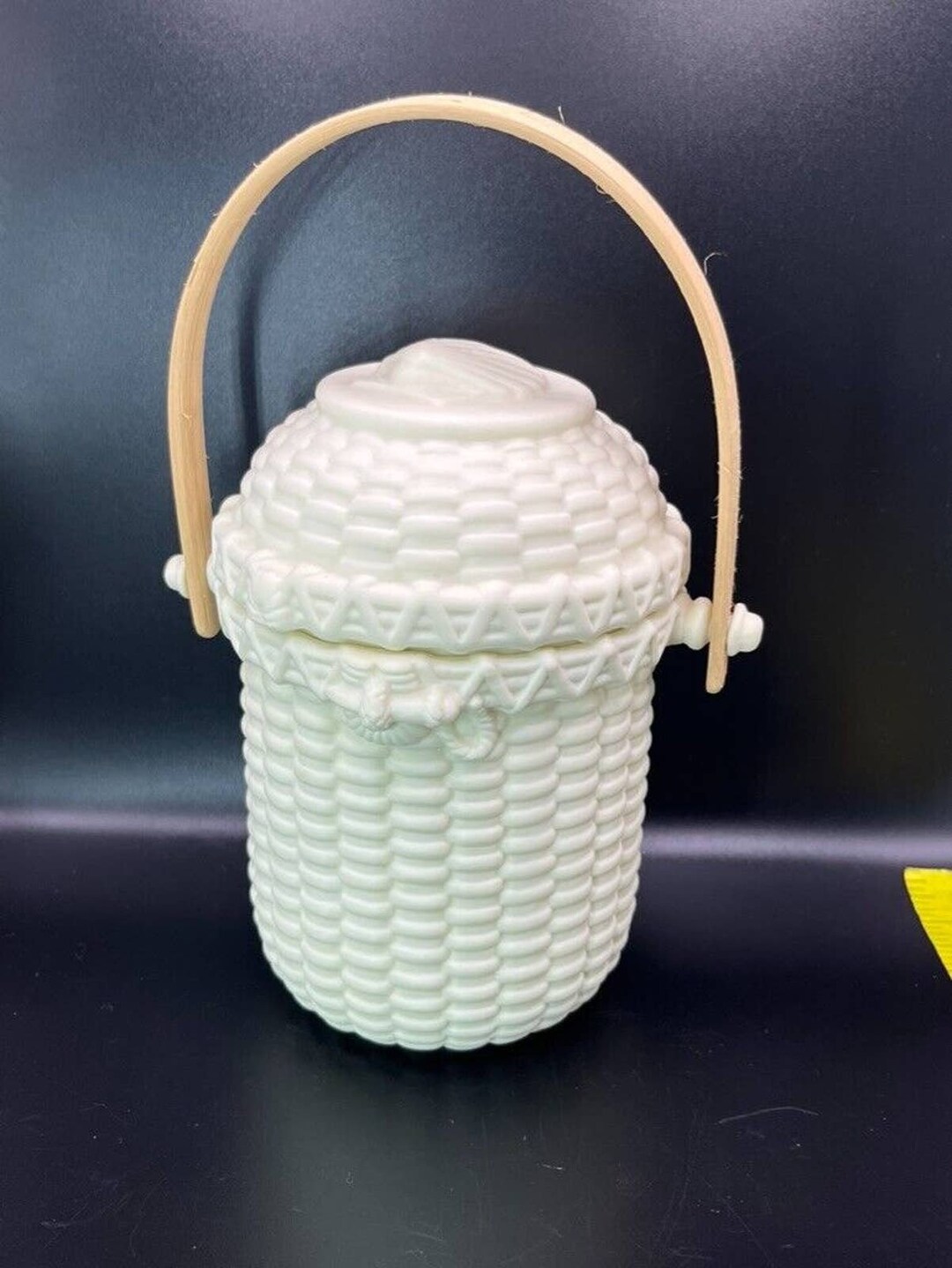 Retired Partylite Nantucket Woven Basket Tea Light Candle Etsy