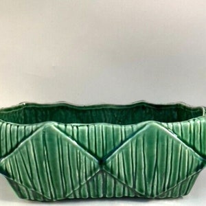 Vintage hohe MCM McCoy Horizontal-Diamant rechteckiger Blumenkasten