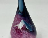 Vintage Caithness Scotland Moondrop Art Glass Paperweight Tear Drop