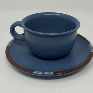 Dansk Mesa Sky Blue Japan cup and saucer SET of 1