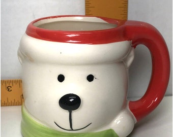 Vintage Royal Norfolk Christmas Polar Bear Ceramic Cocoa Mug SHIPS FAST