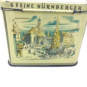 Vintage Feine Nurberger Metal Box 1940s RARE
