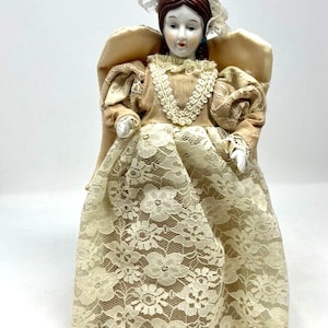 Vintage Porcelain Doll Victorian Angel