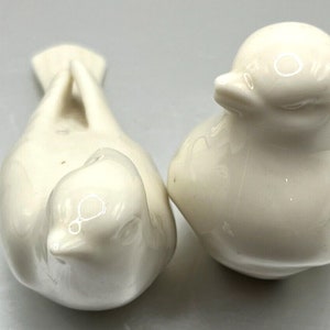 CONJUNTO DE 2 Estatuetas de porcelana vintage Lenox Doves