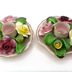 Best Bone Denton China England Flower Candle Holder