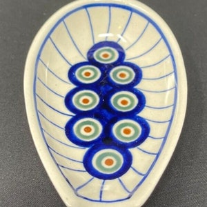 Poland pottery Boleslawiec spoon rest