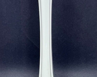 Floral Vase, Glass Eiffel Tower White, 12&quot;H