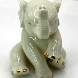 Lenox Porzellan Elefant Figur Rüssel 3 &quot;Hoch Vintage