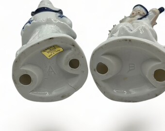 ロココ様式 磁器 フィギュアペア 約30cm 磁器のフィギュア ロココ調の男の子と女の子のペア（楽器付き） - Etsy