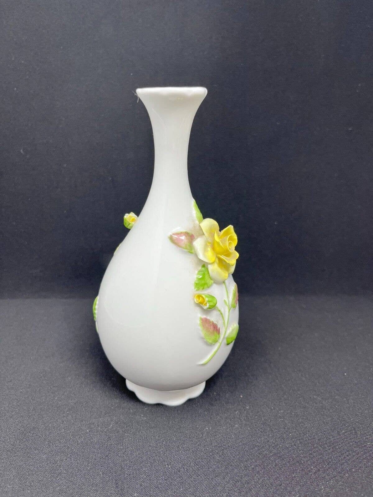 Coalport Bone China Vase W/rose Flowers England - Etsy