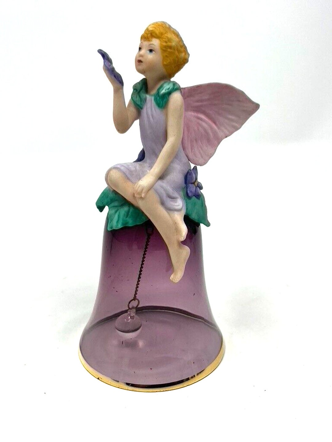 The VIOLET FAIRY 1999 Crystal Bell by Princeton Gallery Etsy