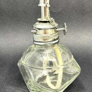 Alcohol Burner Glass Lamp with Adjustable Wick Jewelers Lamp