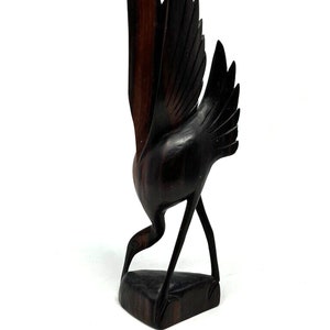 Hand Carved Wooden Bird Sculpture 8&quot;