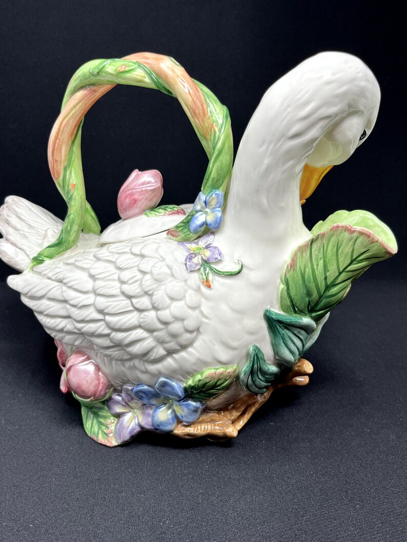 Fitz and Floyd Classics Garden Rhapsody Teapot RARE and Etsy