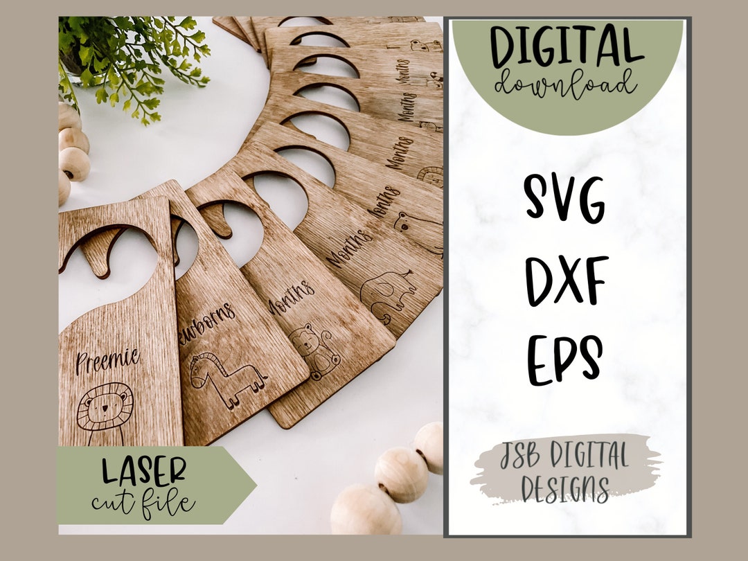 Baby Closet Divider SVG Glowforge SVG Cut File Digital Cut File Laser