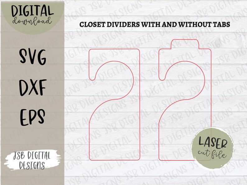 Closet Divider Template SVG Baby Clothes Divider Blank Svg - Etsy Australia
