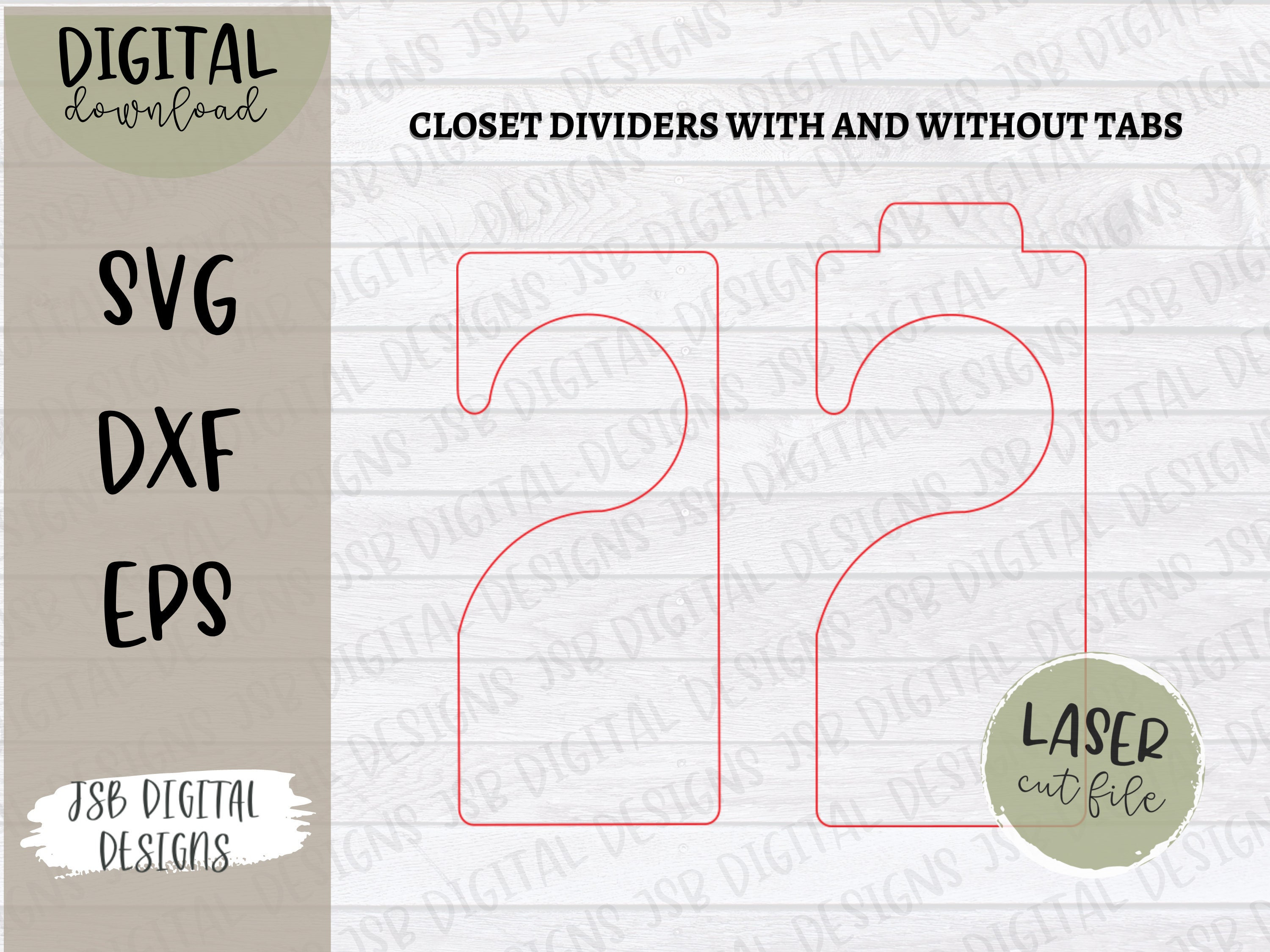 Closet Divider Template SVG Baby Clothes Divider Blank Svg Etsy Australia