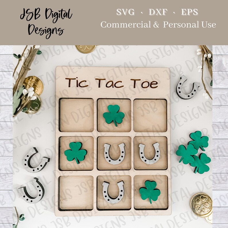 st patricks day tic tac toe