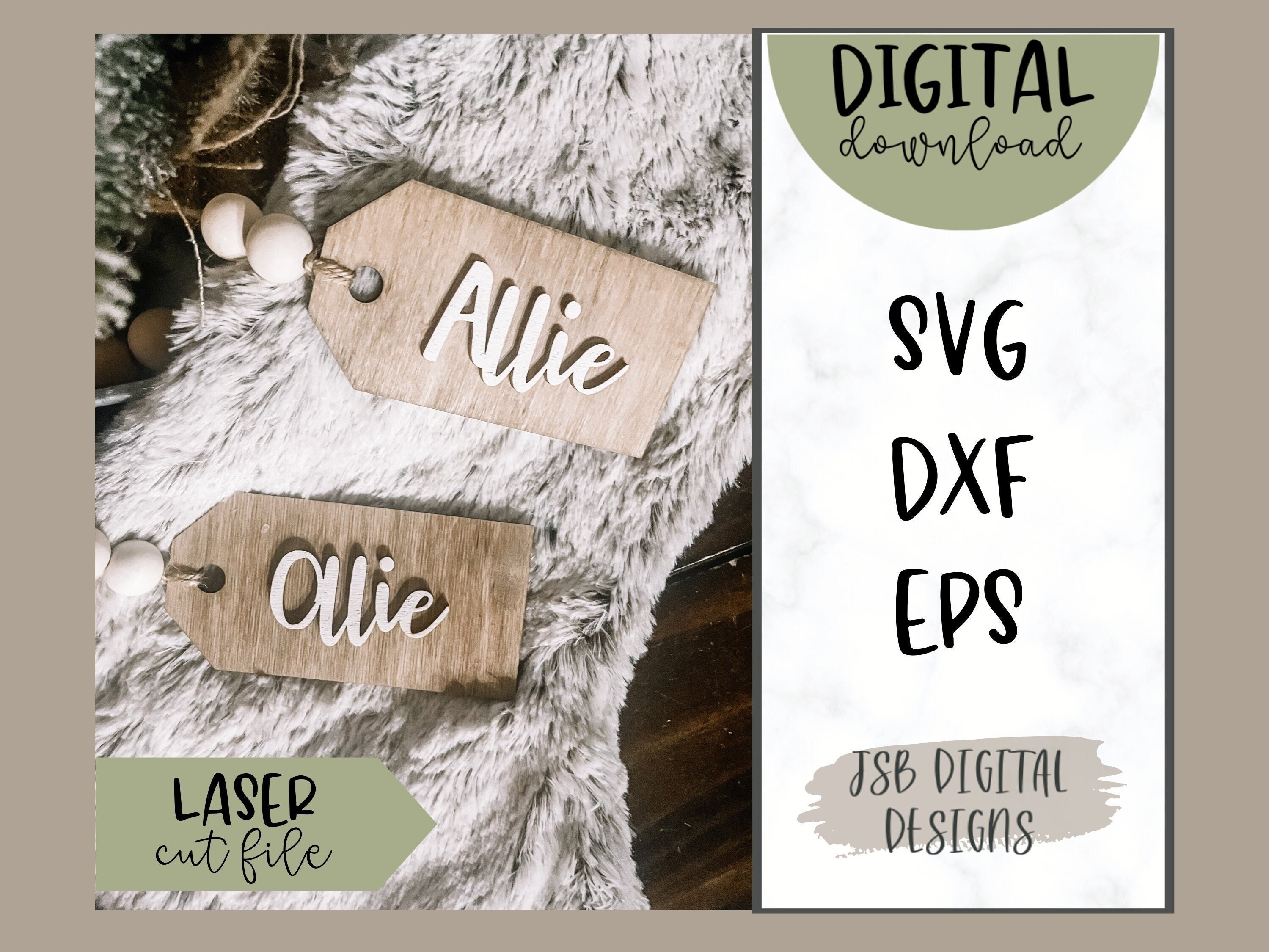 Vintage Tag Gift Price Label Decorative Template SVG Laser Cut File GE02 –  DNKWorkshop