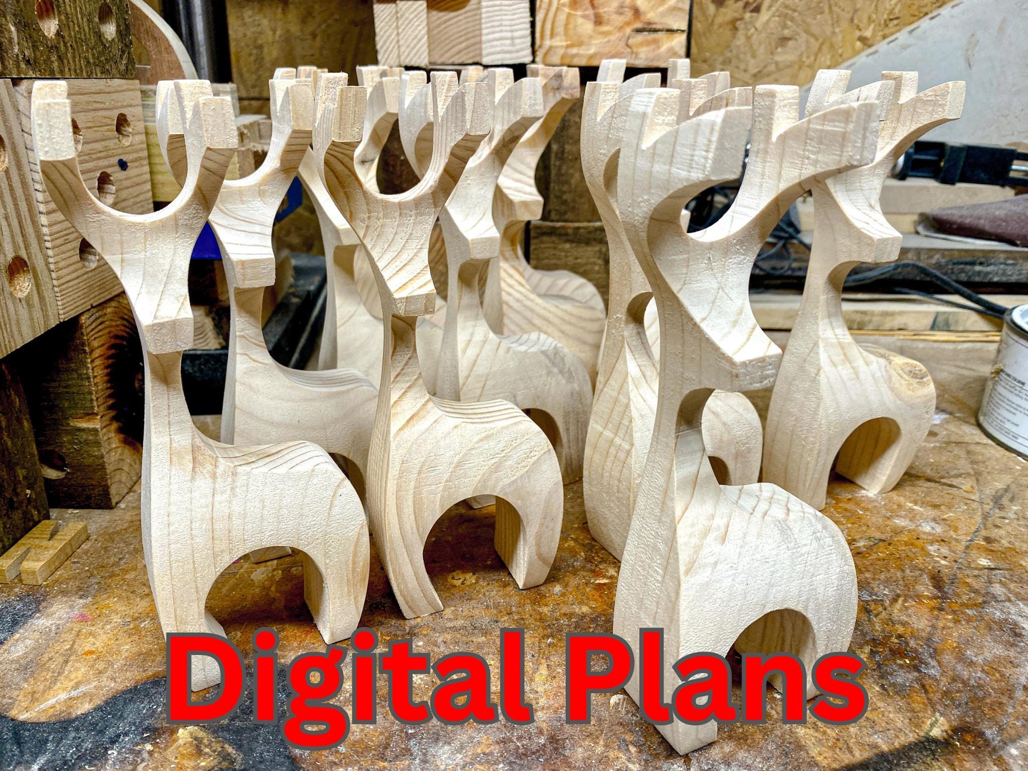 Wooden Reindeer Stag Plans