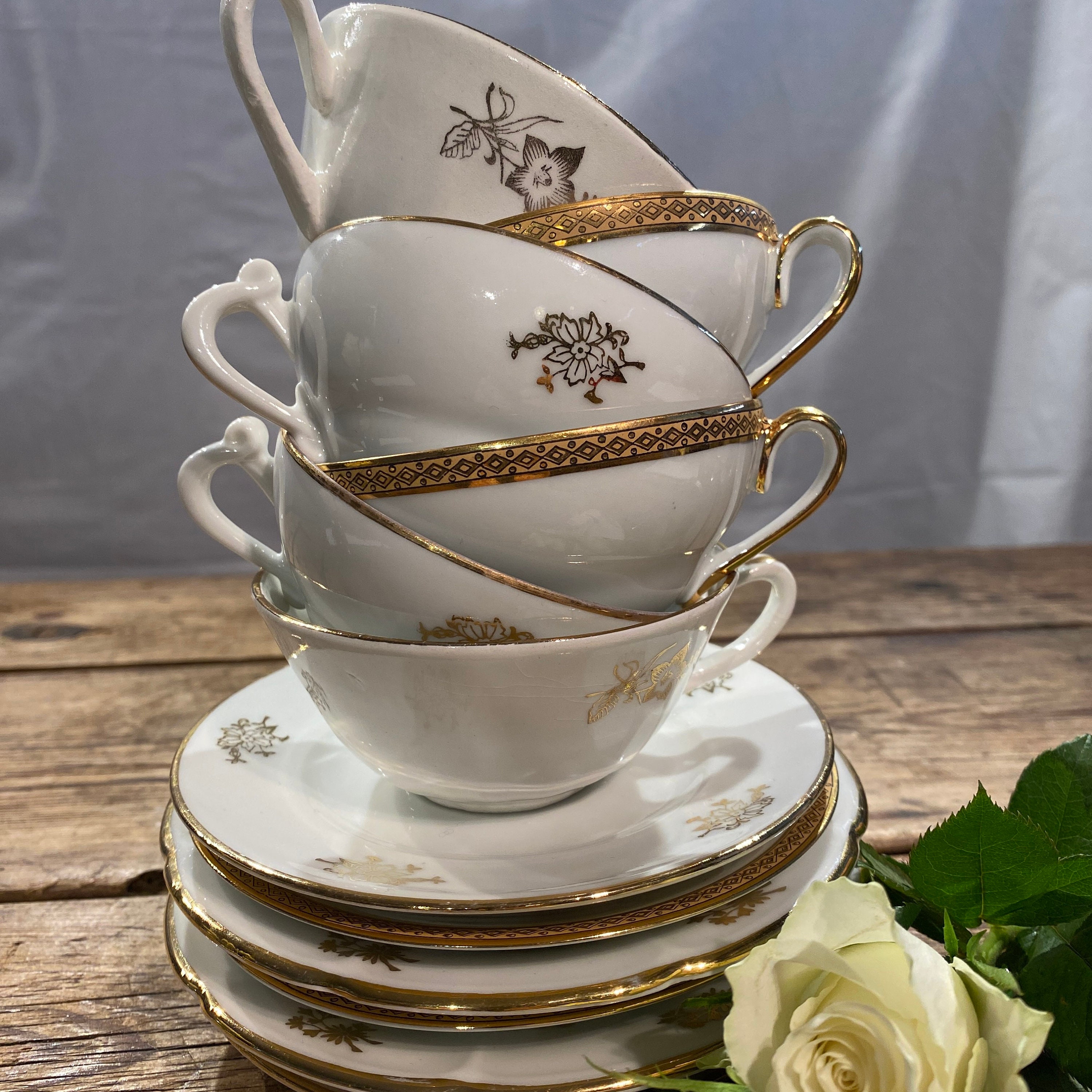 Clélia - 6 Tasses et Sous-Tasses