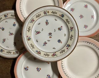 FIRMINE - Composition de 6 assiettes plates