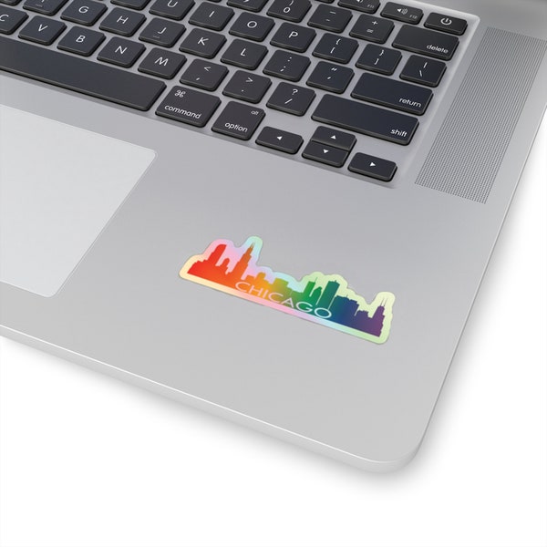 Chicago Pride Holographic Vinyl Sticker