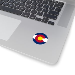 Circle Colorado Flag Vinyl Sticker
