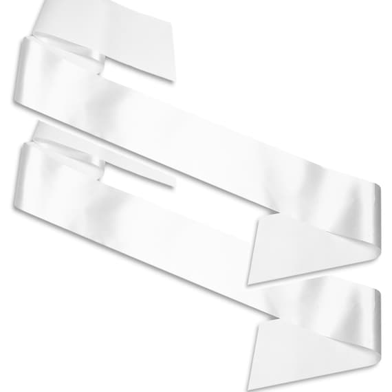 Plain Sash - White - Make Your Own Sash - Add Your Own Text  display picture 1