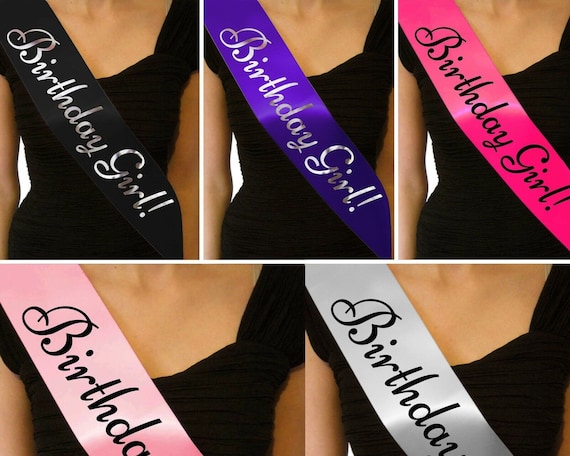 Personalised Birthday Sash – 21st 30th 40th 50th – My Pretty Little Gifts - View #6