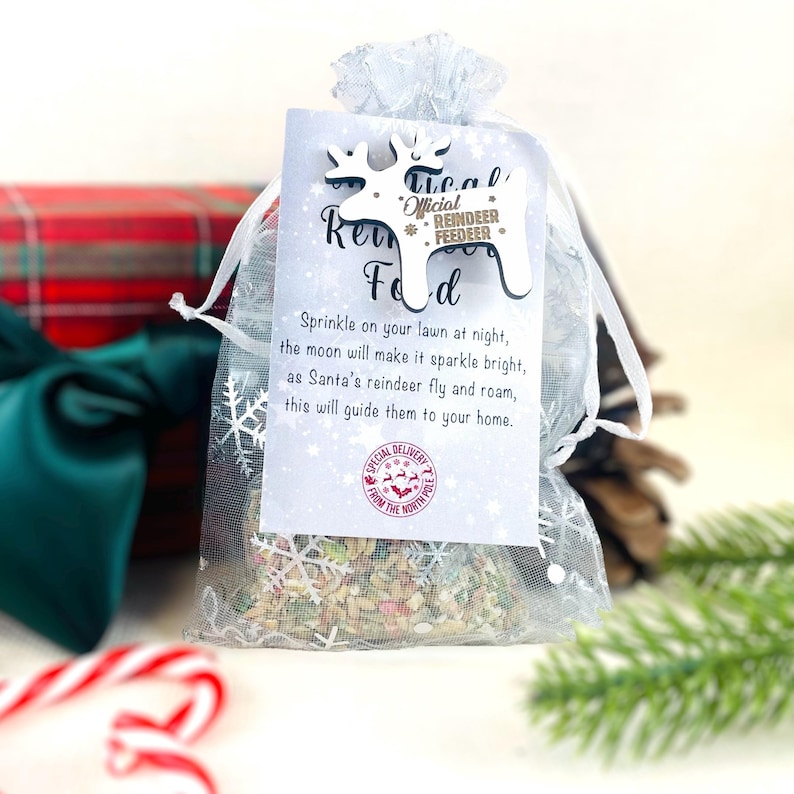 Official Reindeer Food Bag, Food & Charm Father Christmas Eve Box