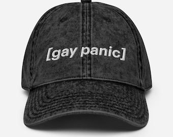 GAY PANIC - Vintage Cotton Twill Cap