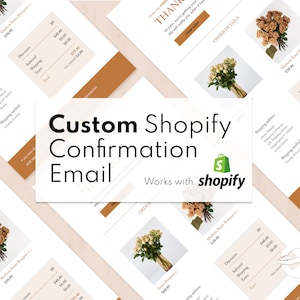カスタムShopify注文確認メール、Shopify確認通知、Shopifyメールテンプレート、注文確認