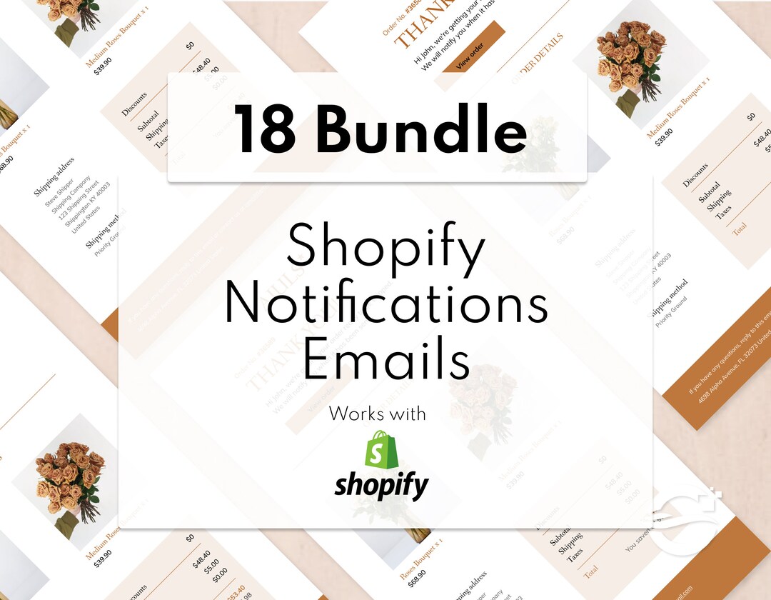 18 Custom Shopify Email Pack, Shopify Emails, Shopify Email Templates ...
