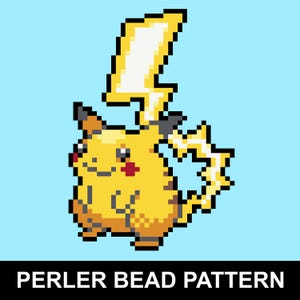 Gigantamax Pikachu Perler Bead Pattern Pack
