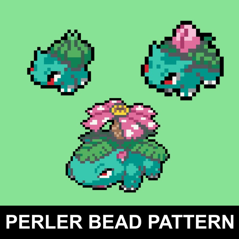 Bulbasaur Perler Bead Pattern - Etsy