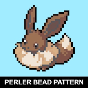 Gigantamax Eevee Perler Bead Pattern Pack