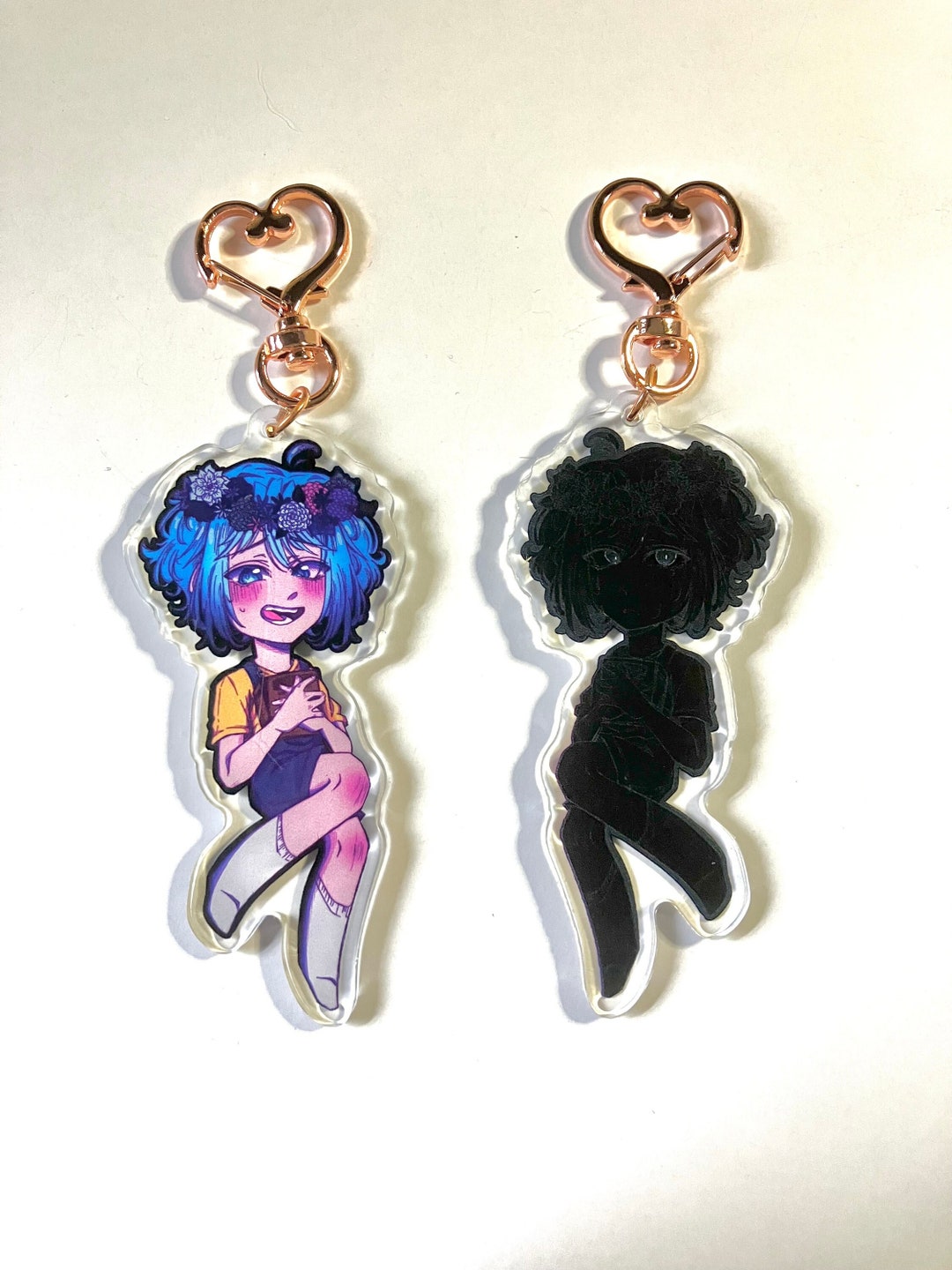 Double Sided Omori Keychains Basil - Etsy