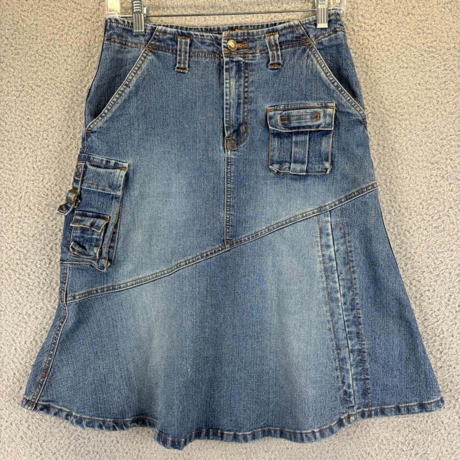 y2k 00s コムデギャルソン jeans skirt Y2k Denim Skirt - Etsy