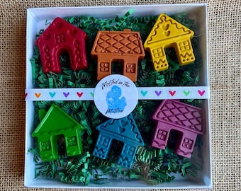 New Home Personalized Crayons, Realtor Real Estate Gifts for Kids/Toddlers, Moving Present