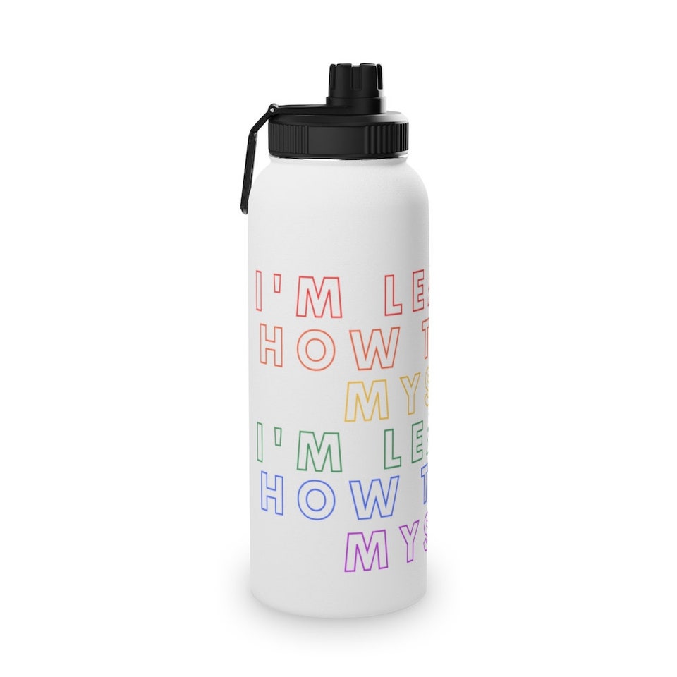 BTS Answer Love Myself Pride Inspired Stainless Steel Water Bottle, Sports Lid