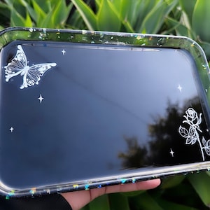 Holographic Flower/Butterfly Rolling Tray