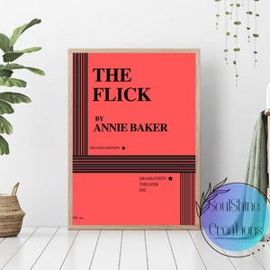 The Flick Annie Baker Poster | Theatrical Play Poster | digital print | theater poster | Theater wall art | broadway print | theater decor
