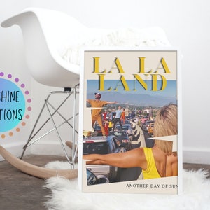 La La Land Poster| LA LA LAND| Emma Stone| Ryan Gosling| Movie Poster| Film Print| Retro Print| Vintage Print| La La Land Print| Movie Print