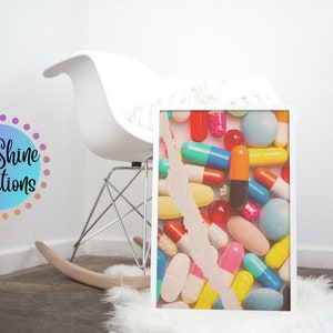 Pill Poster | Pill Art | Retro Wall Art | Vintage Wall Art | Vintage Aesthetic | Pill Print | Digital Poster | Wall Decor | Pills | Colorful