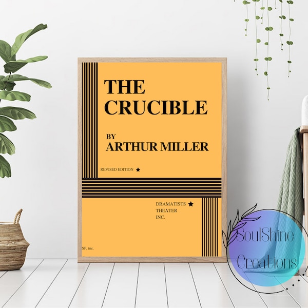 The Crucible Poster | Arthur Miller Poster | Theatrical Play Poster | digital print | theater poster | Theater wall art | broadway print |